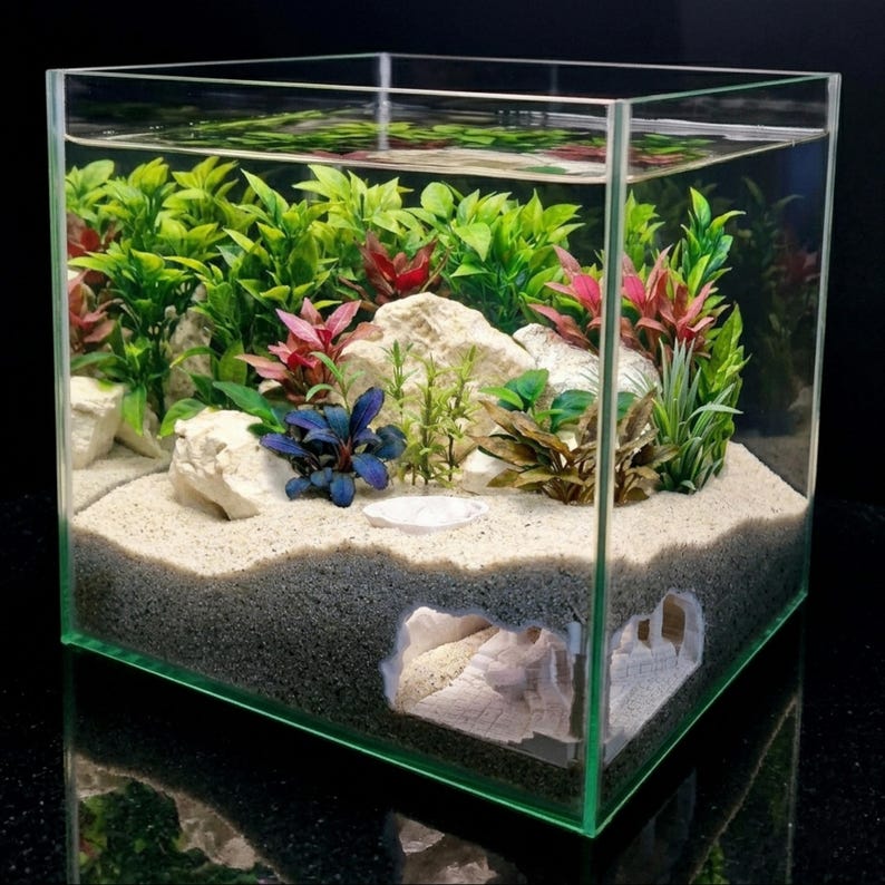 Ancient Ruins Aquarium Cave corner fit